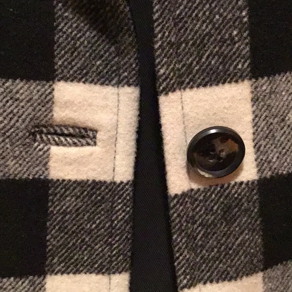 Talbot's Checked Wool Cape - Picture 8 of 9